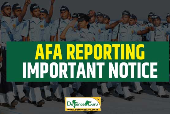 AFA Reporting Important Notice