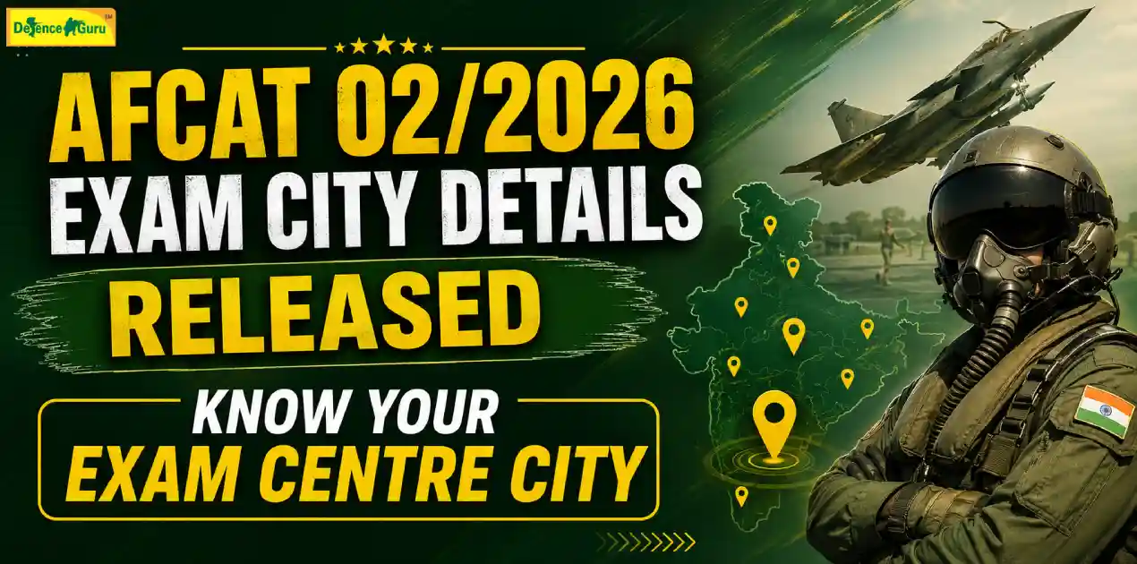 AFCAT 2 2026 Exam City Details