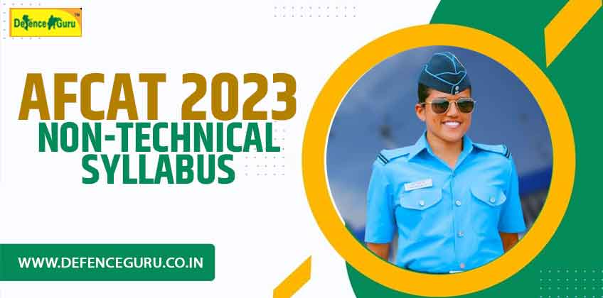 AFCAT Non-Technical Syllabus 2023