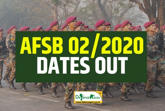 AFCAT 02/2020 SSB DATES OUT