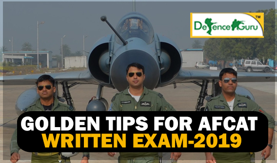 Golden tips for AFCAT Written Exam 2019