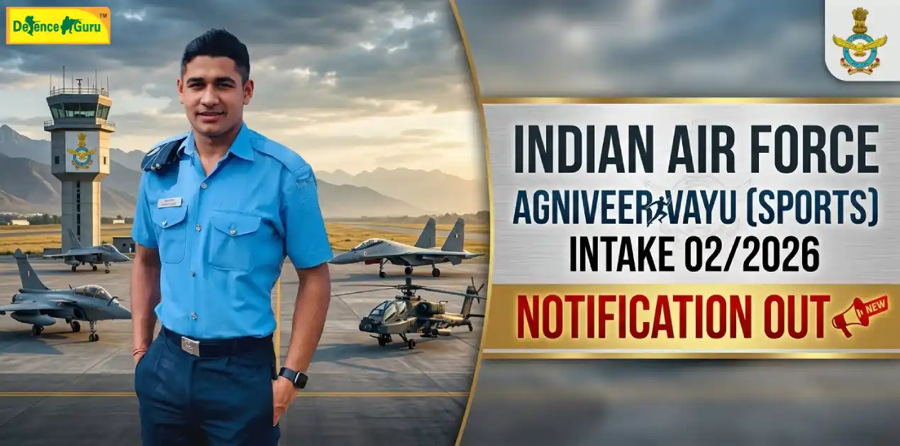 IAF Agniveer Vayu Sports Intake 02/2026 notification