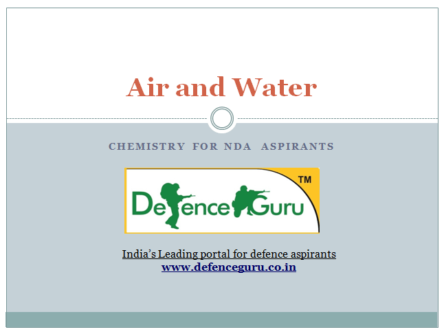 Air and Water