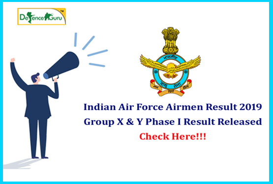 Indian AirForce Airmen Result 02/2020 Released - Check Now