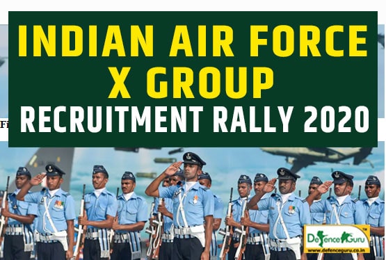 Indian Air Force X Group Recruitment Rally 2020