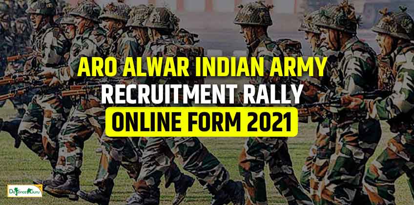 ARO Alwar Indian Army Recruitment Rally Online Form 2021