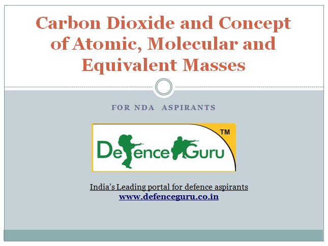Carbon Dioxide and Concept of Atomic