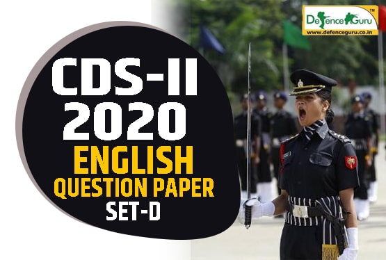 CDS-2 2020 English Question Paper - SET D