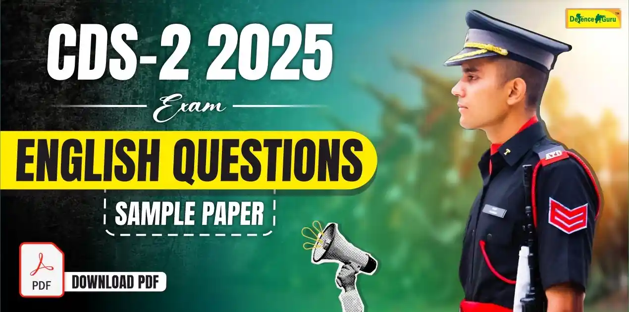 CDS 2 2025 Exam English Questions Sample Paper