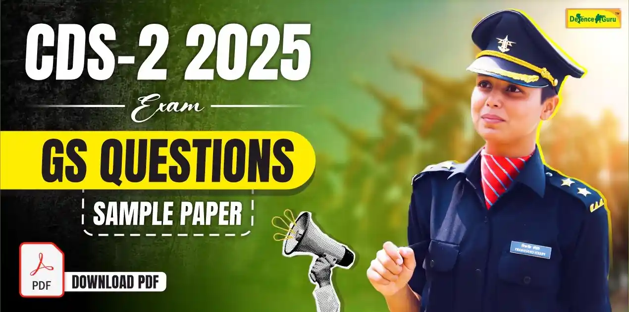 CDS 2 2025 Exam GS Questions Sample Paper
