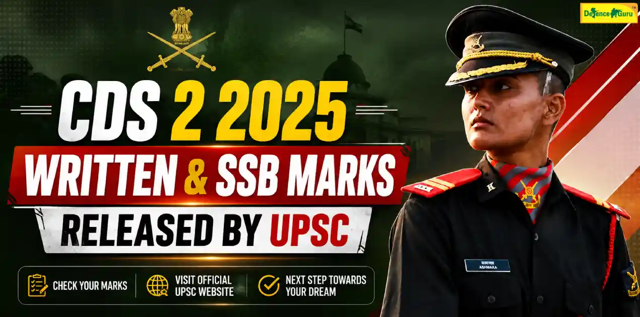 CDS 2 2025 Written & SSB Marks Released by UPSC