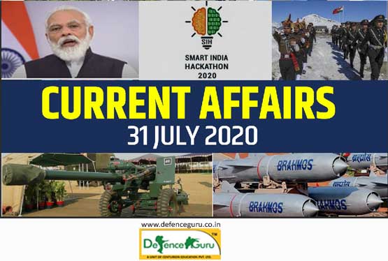 Current Affairs 2020 - July 31 | Daily GK