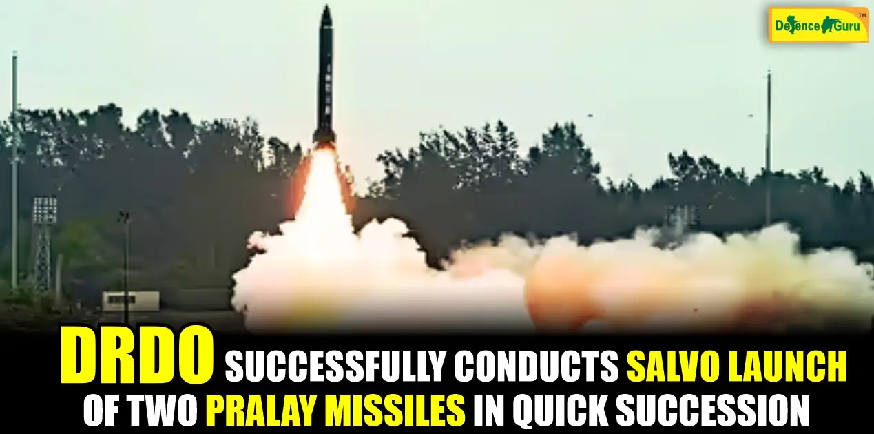 DRDO Pralay missile salvo launch