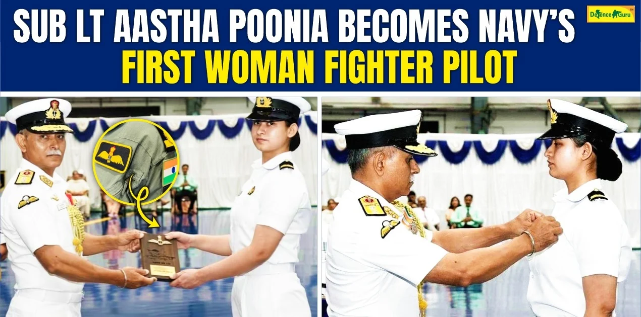 Meet Sub Lt Aastha Poonia