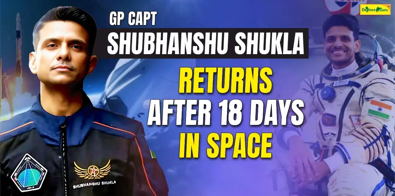 Gp Capt Shubhanshu Shukla Returns After 18 Days in Space