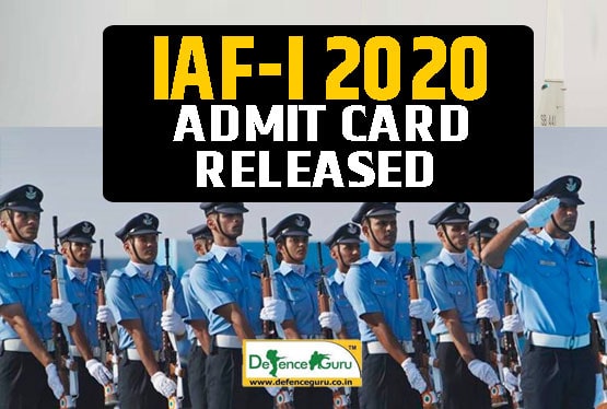 Indian AirForce-1 2020 Admit Card Released