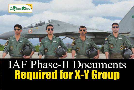 IAF Phase II Documents Required for X Y Group