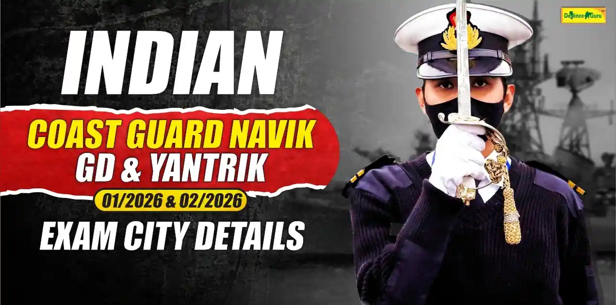 Indian Coast Guard releases exam city details