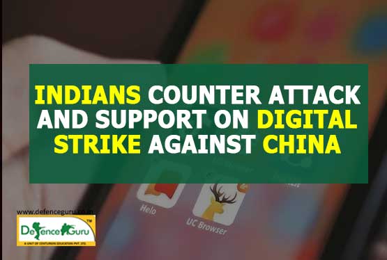 Indians Counter Attack & Support on Digital strike against China