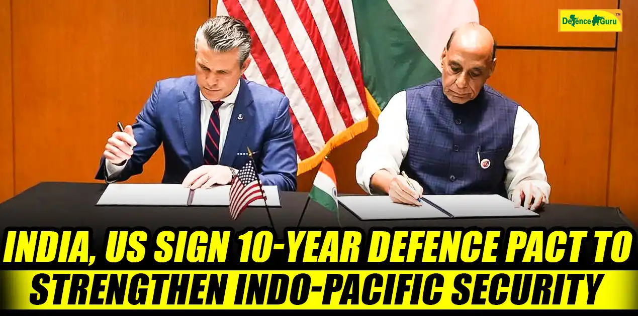 India US Sign 10 Year Defence Pact