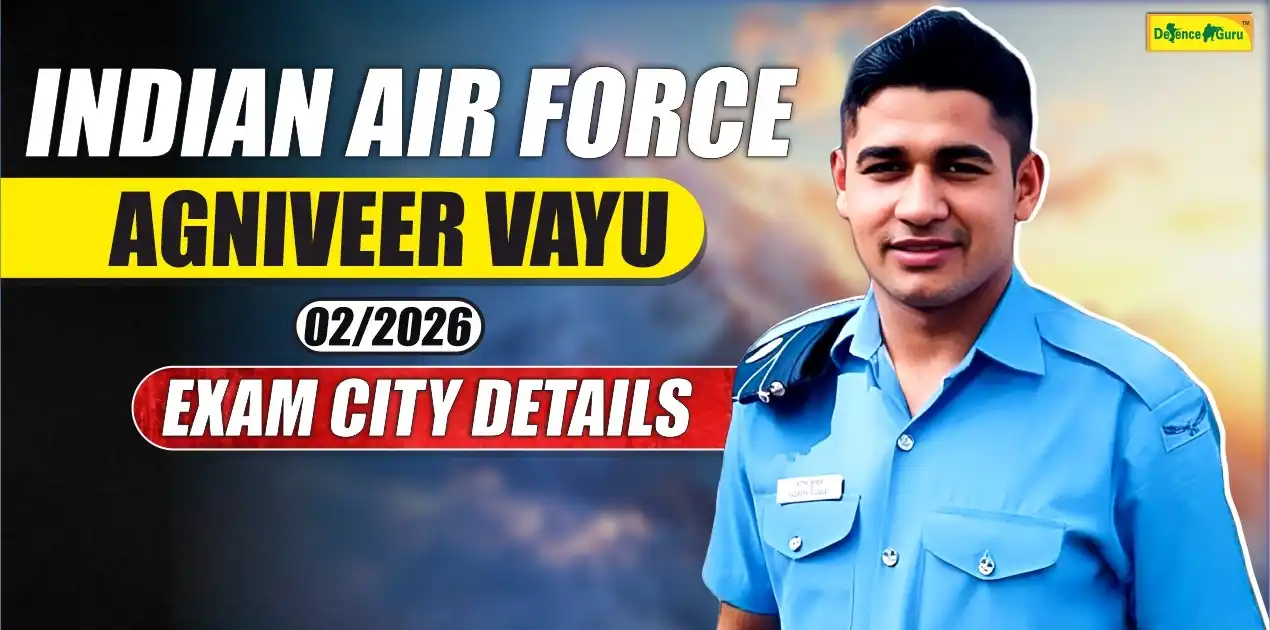 Indian Air Force Agniveer Vayu 02/2026 Exam City