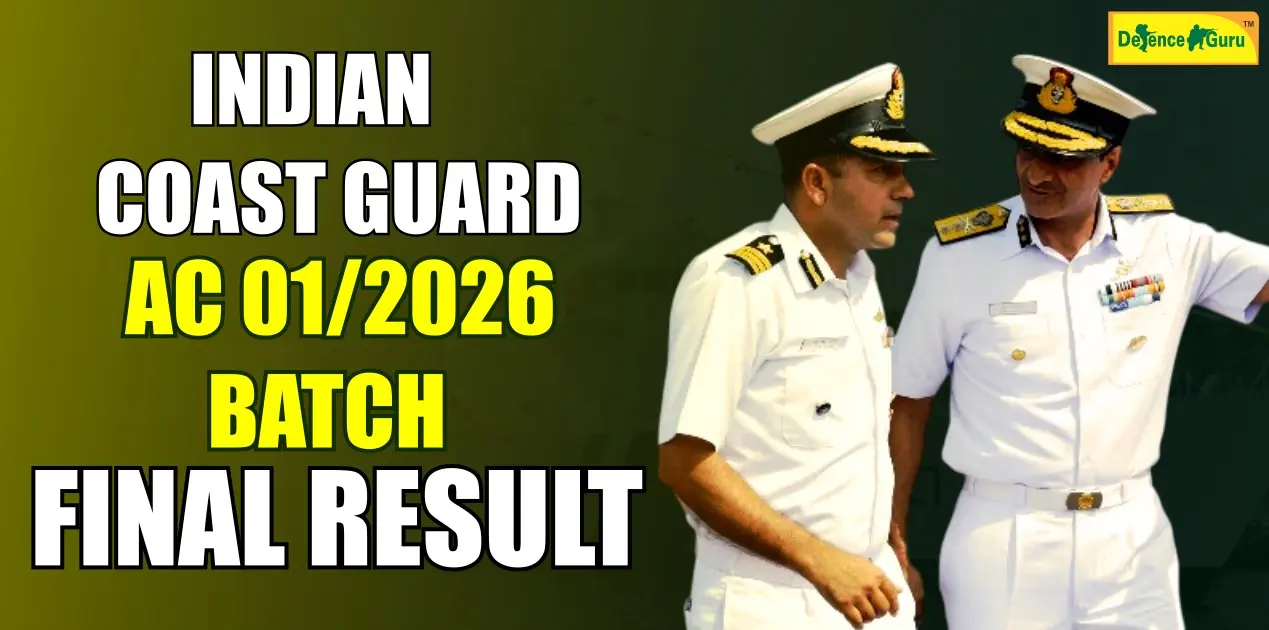 ndian Coast Guard AC 01 2026 Result