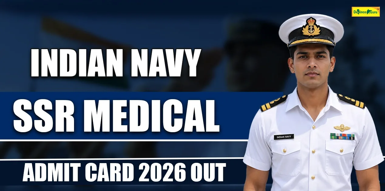 Navy SSR medical admit card 2026