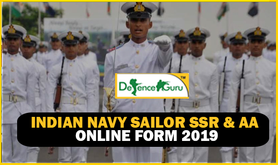 Indian Navy Sailor SSR and AA Online Form 2019