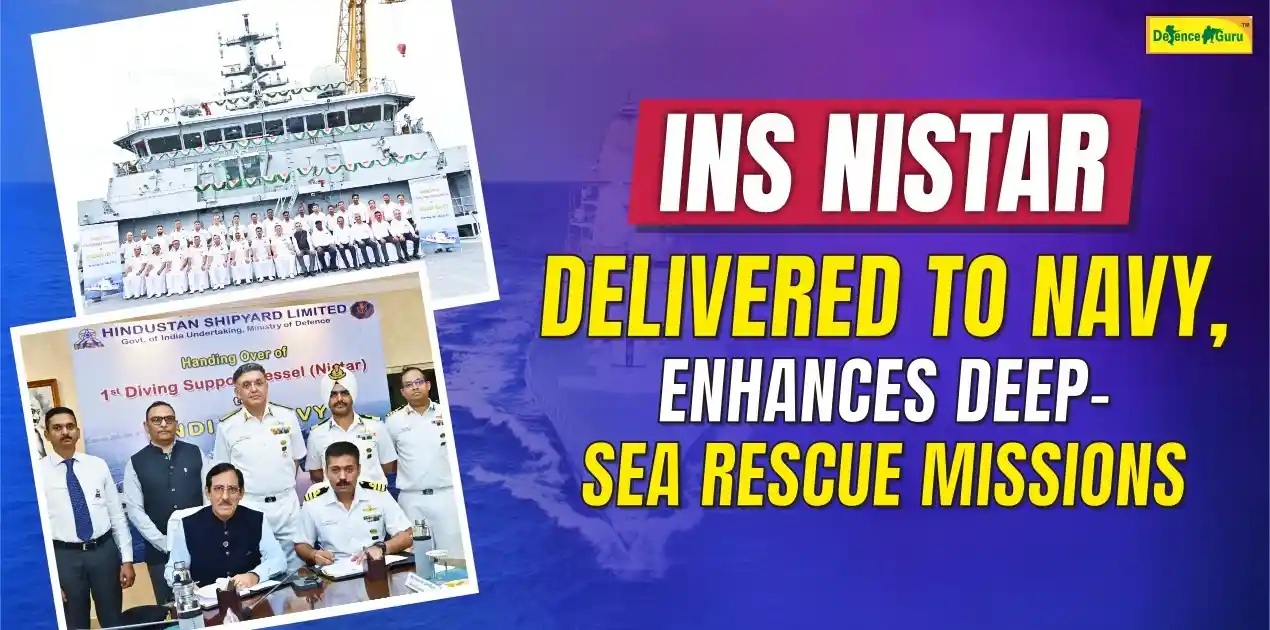 INS Nistar Delivered to Navy