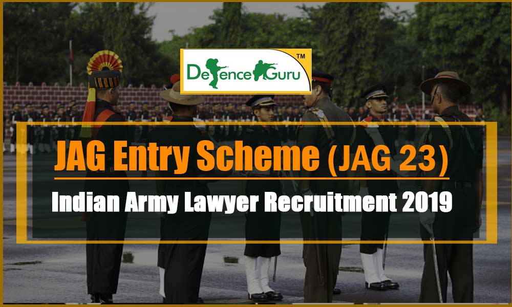 JAG Entry Scheme 23 Notification 2019