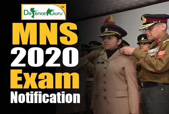 Military Nursing Service (MNS) 2020 Exam Notification