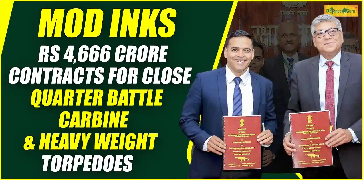 MoD inks Rs 4666 crore contracts