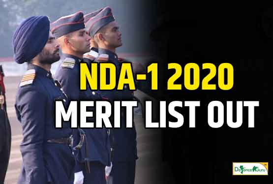 NDA-1 2020 Merit List Out - Check Final Result