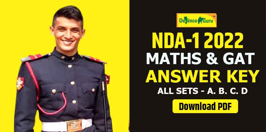 NDA-1 2022 Maths and GAT Answer Key [All Sets PDF]