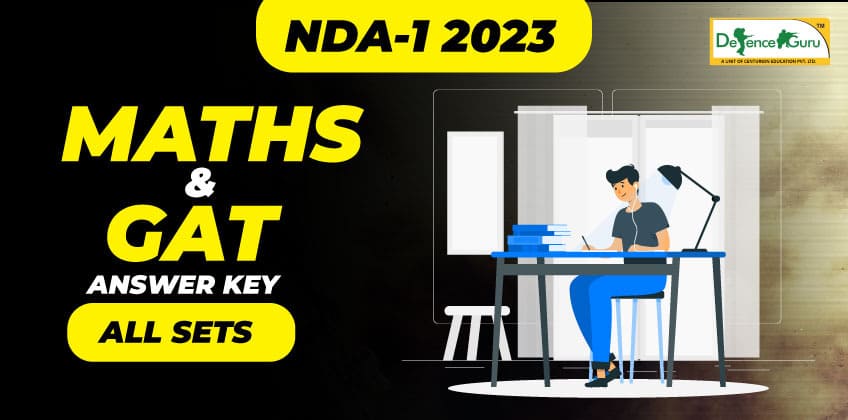 NDA-1 2023 Maths and GAT Answer Key (All Sets - A, B, C, D) PDF