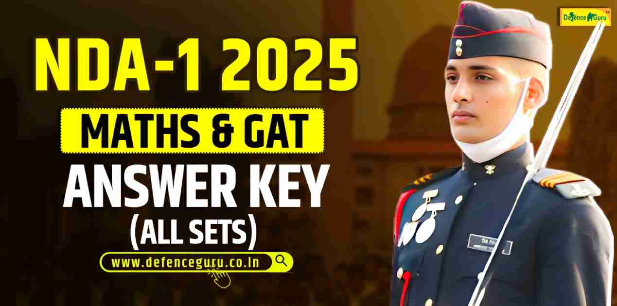 NDA 1 2025 Maths and GAT Answer Key