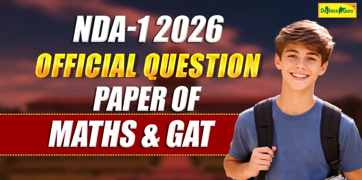 NDA 1 2026 question paper Maths GAT