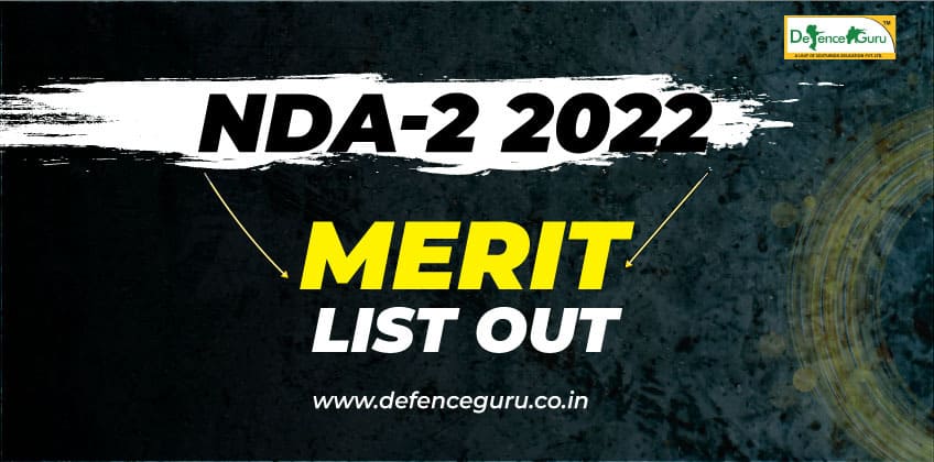 NDA 2 2022 Final Merit list Out - Download PDF