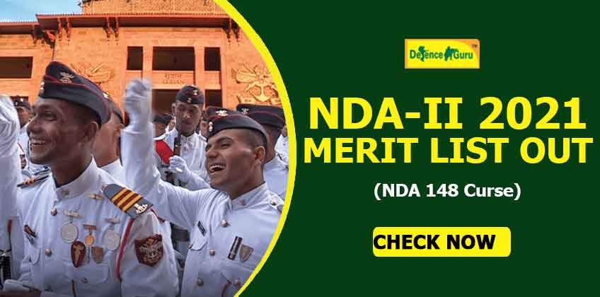 NDA-2 2021 Final Result Out - Download NDA 148 Course Merit List PDF