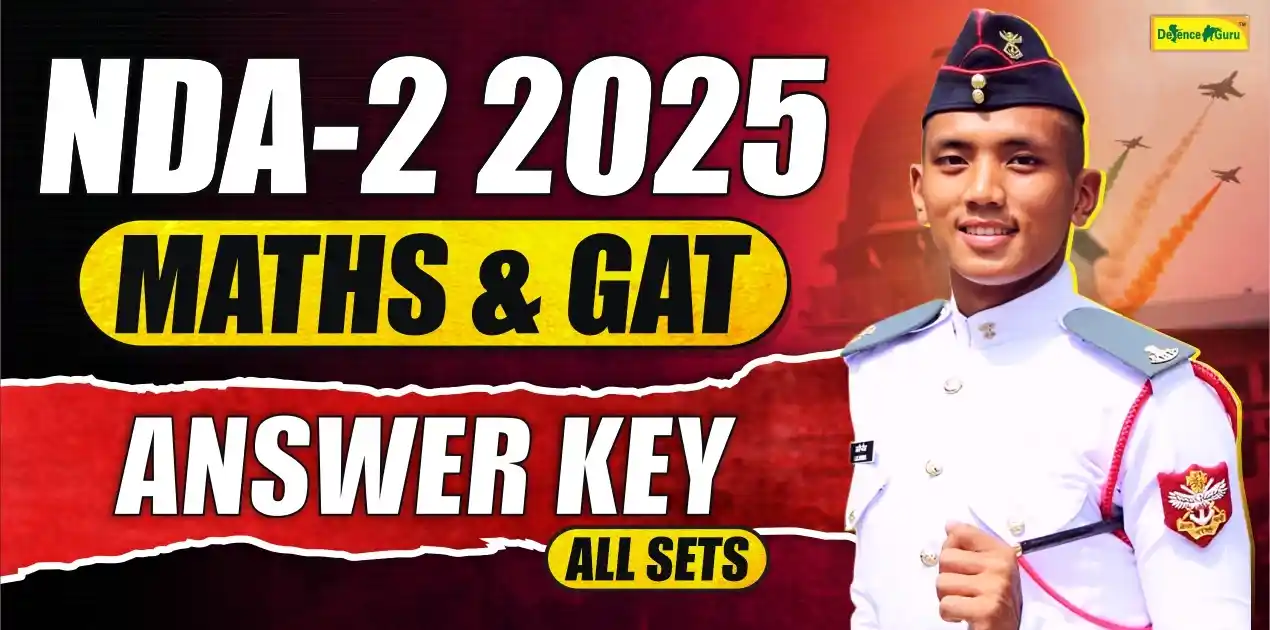 NDA 2 2025 Maths GAT Answer Key