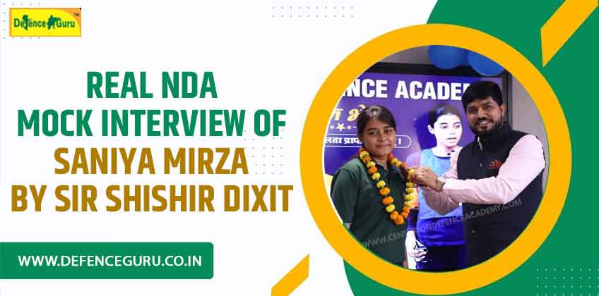 Real NDA Mock Interview of Saniya Mirza by Sir Shishir DIxit
