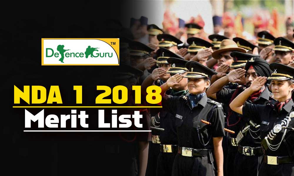 NDA 1 2018 Merit List