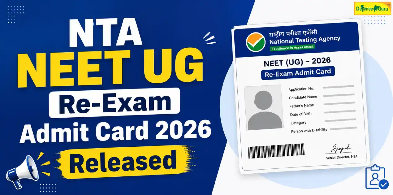 NEET UG Re-Exam Admit Card 2026