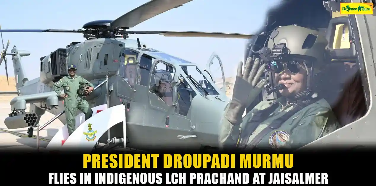 President Droupadi Murmu LCH Prachand flight