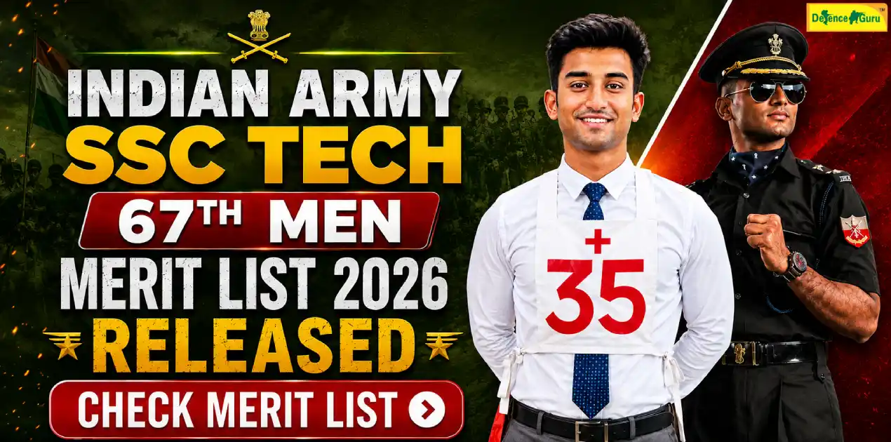 SSC Tech 67 Merit List