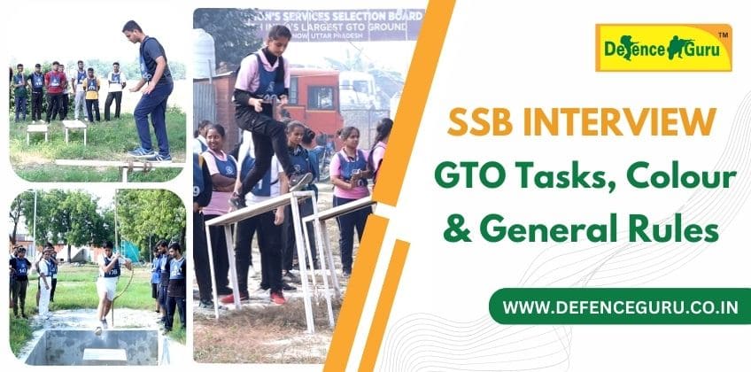SSB Interview GTO Tasks Colour and General Rules