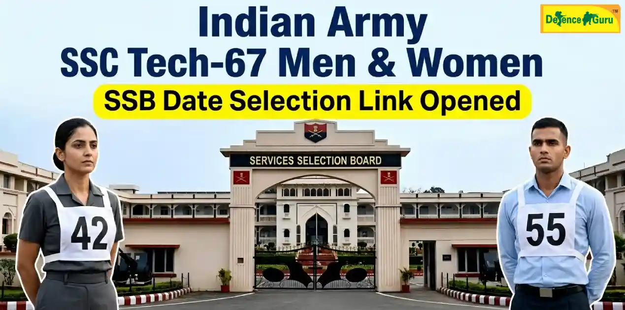 SSC Tech 67 SSB date selection link