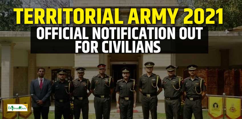 Territorial Army 2021 Notification For Civilian Candidates