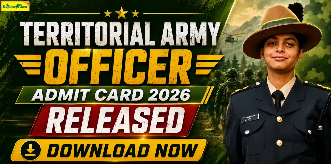 Territorial Army Officer Admit Card 2026