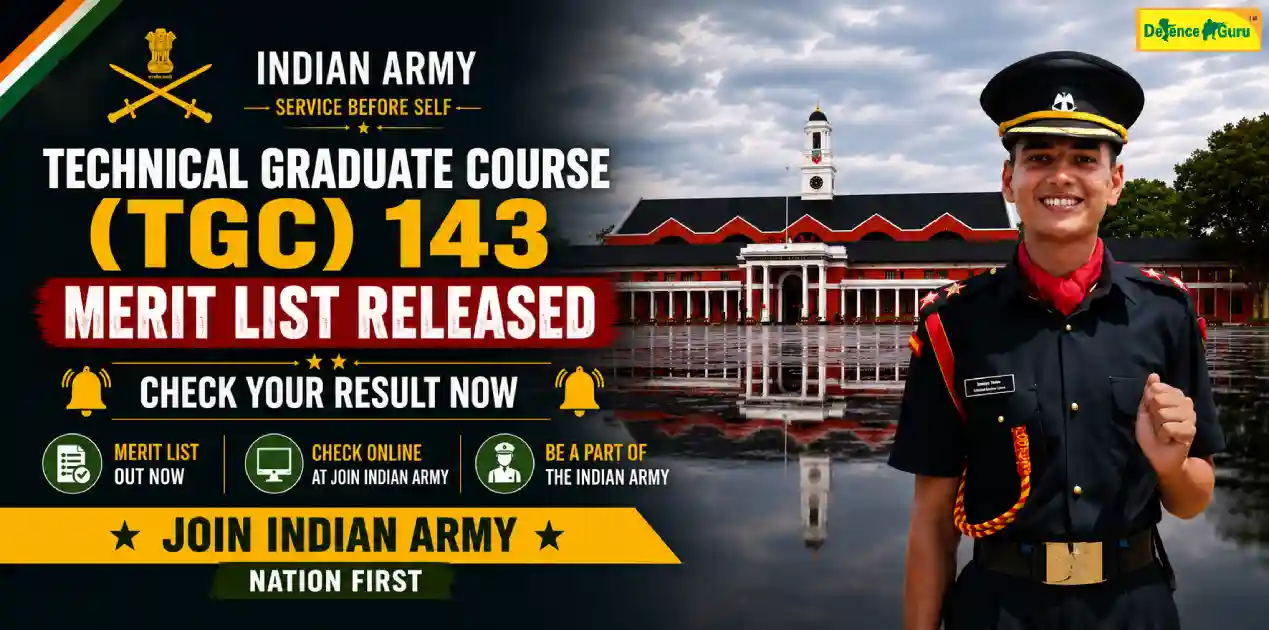 Technical Graduate Course 143 Merit List Released - Check Now